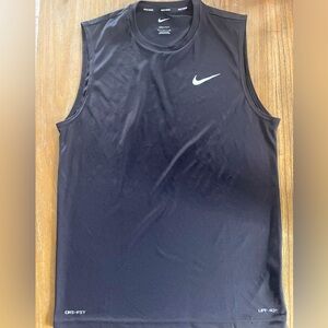 Nike Men's Black Sleeveless Dri-FIT Tank, Size S